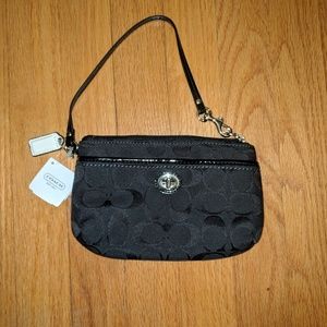 Coach NWT Black Wristlet